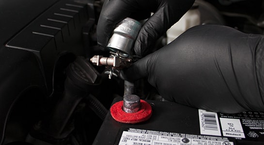 Step 2: Check under the hood: cleaning battery terminal