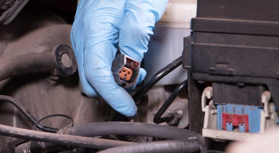 disconnecting electrical lead from master cylinder