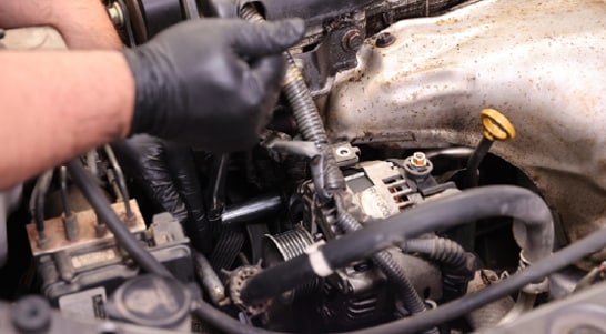 Step 6: Remove the Alternator Bolts