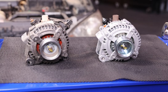 Step 8: Compare the Old Alternator with the New Alternator