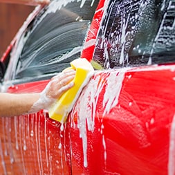 Car washing at home