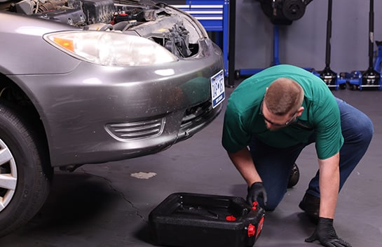 Step 3: Put a Drain Pan in Place