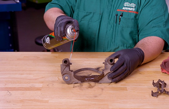 Step 13: Clean the Bracket & Slide Pins