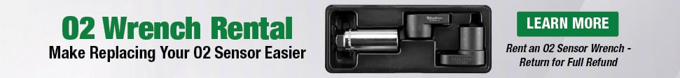 O2 Wrench Rental. Make Replacing Your O2 Sensor Easier. LEARN MORE. Rent an O2 Sensor Wrench - Return for Full Refund
