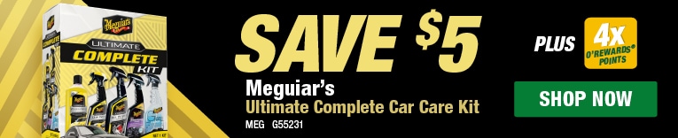 SAVE $5 - Meguiar's Ultimate Complete Car Care Kit. Plus 4x O'Rewards Points. Shop Now.