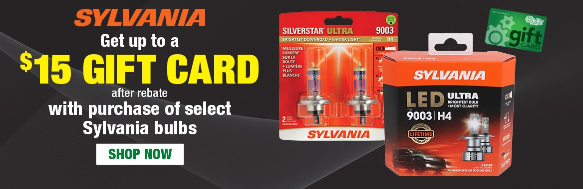 SYLVANIA. Get up to a $15 Gift Card after rebate with purchase of select Sylvania bulbs. SHOP NOW