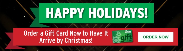 Happy Holidays! Order a gift card now to have it arrive by Christmas! ORDER NOW