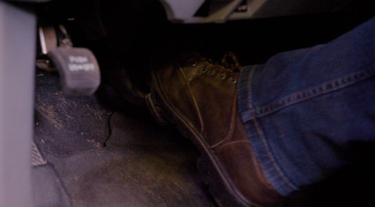 Pump the brake pedal to make sure the wheel cylinders are making contact with the new shoes.