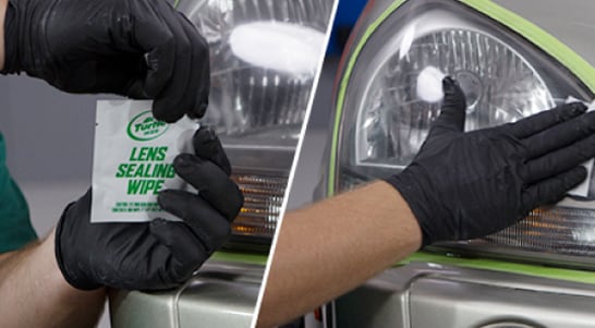 Step 8: Apply Lens Sealing Wipe