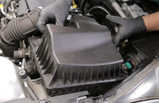 Reinstall the air box.