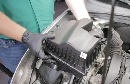 Remove the air box from the engine bay.