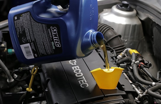 Add 4 3/4 quarts of 5W-30.