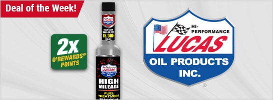 Lucas High Mileage Fuel Treatment - 2x O'Rewards Points