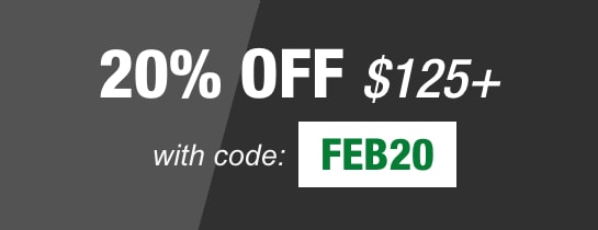 20% OFF $125 with code: FEB20