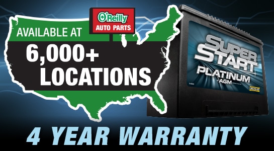 Super Start Platinum - 4 Year Warranty - Available at over 6,000+ locations