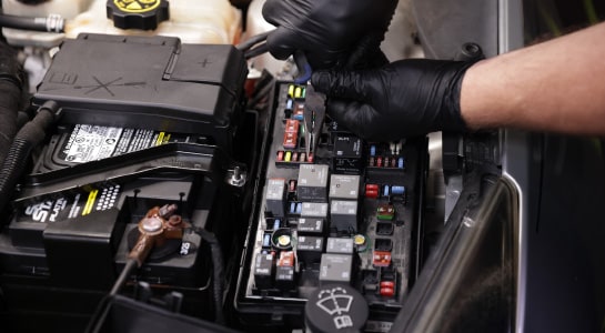Pull the fuse to disable the fuel pump.