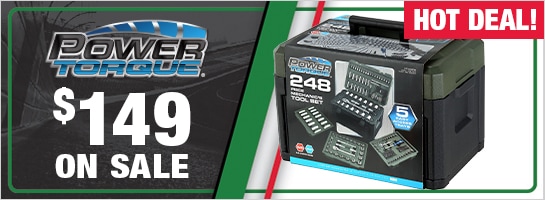 Power Torque 248 Piece Mechanic's Tool Set on sale $149