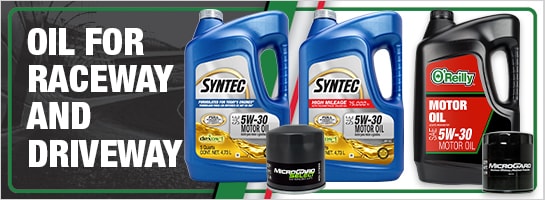 Oil for raceway and driveway