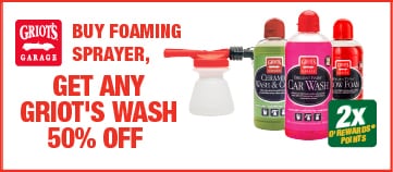 Buy Foaming Sprayer, Get any Griot's Wash 50 percent off