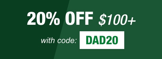 20% OFF $100+ with code: DAD20