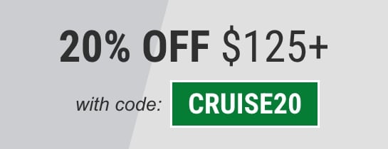 20% off $125 using code CRUISE20