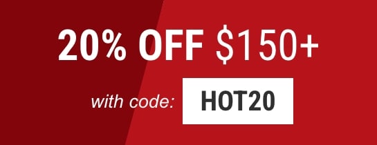 20% OFF $150 using code HOT20