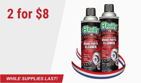 2 for $8 While Supplies Last. Brake Clean