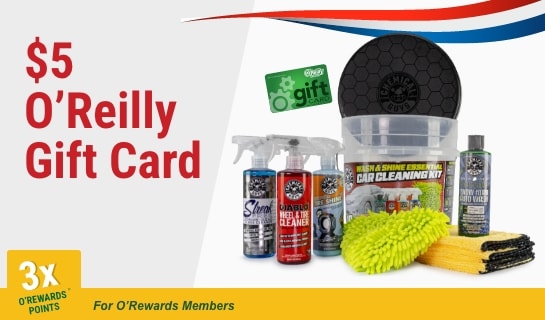 3x ORewards points and $5 O'Reilly Gift Card