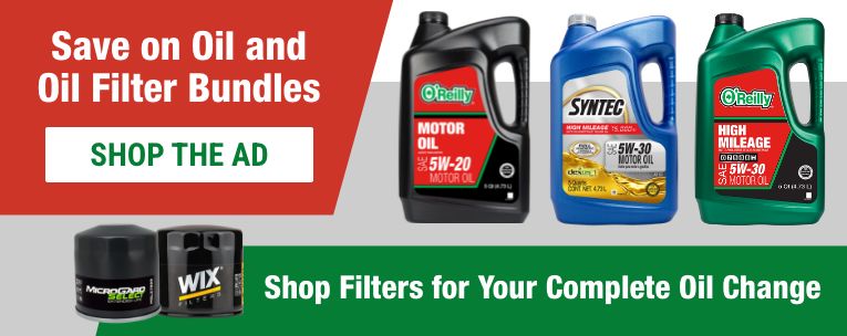 Save on Oil and Oil Filter Bundles: Shop Filters for Your Complete Oil Change. SHOP THE AD