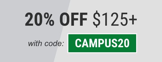 20% OFF $125+ with code: CAMPUS20