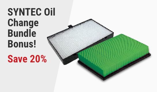SYNTEC Oil Change Bundle Bonus! Save 20% on MicroGard or MicroGard Select Engine Air Filters