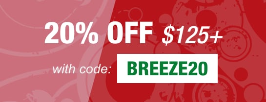 20% OFF $125+ WITH PROMO CODE: BREEZE20, Online Only