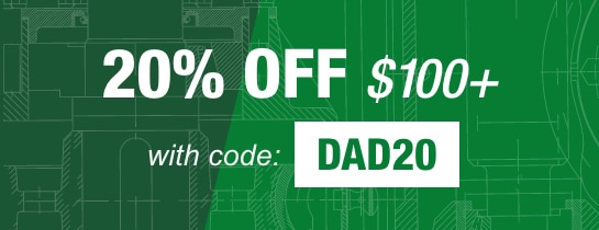 20% OFF $100+ WITH PROMO CODE: DAD20, Online Only