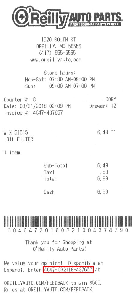 survey code location