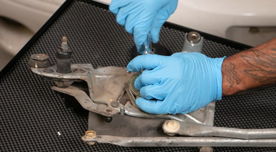 removing screws from motor