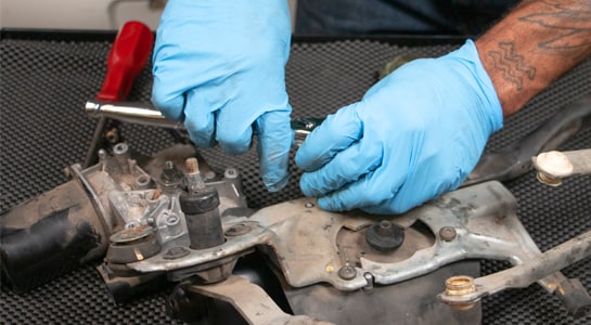 attaching shaft seal and weather shield to new motor