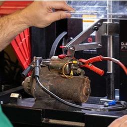 alternator in a testing device