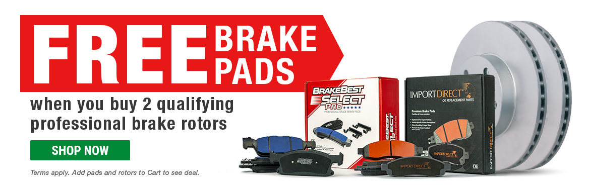 FREE Brake Pads when you buy 2 qualifying professional brake rotors. Terms apply. Add pads and rotors to Cart to see deal. Shop Now